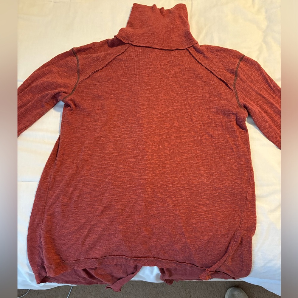 We the Free/ Free People Burnt Orange turtle neck sweater